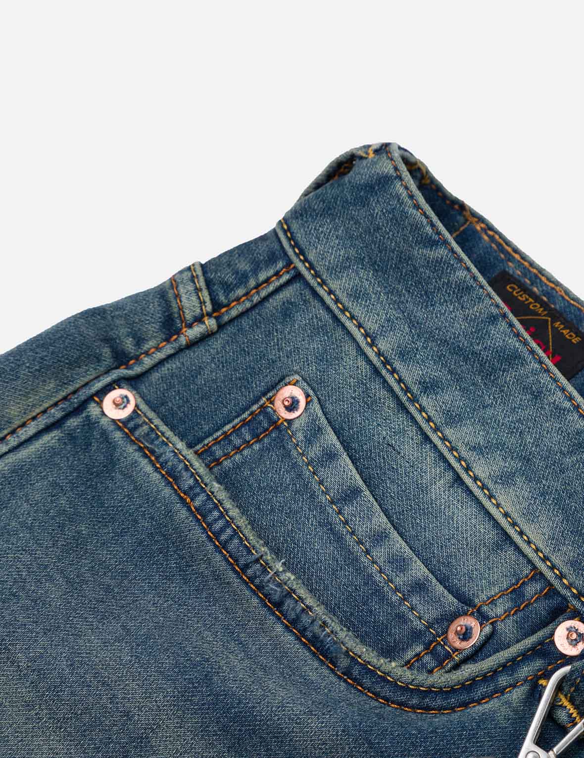 Handwoven Seagull Embroidery Lanyard Relaxed Straight Fit Jeans #2030 - Perfect for Casual Wear, Outdoor Activities & Everyday Fashion