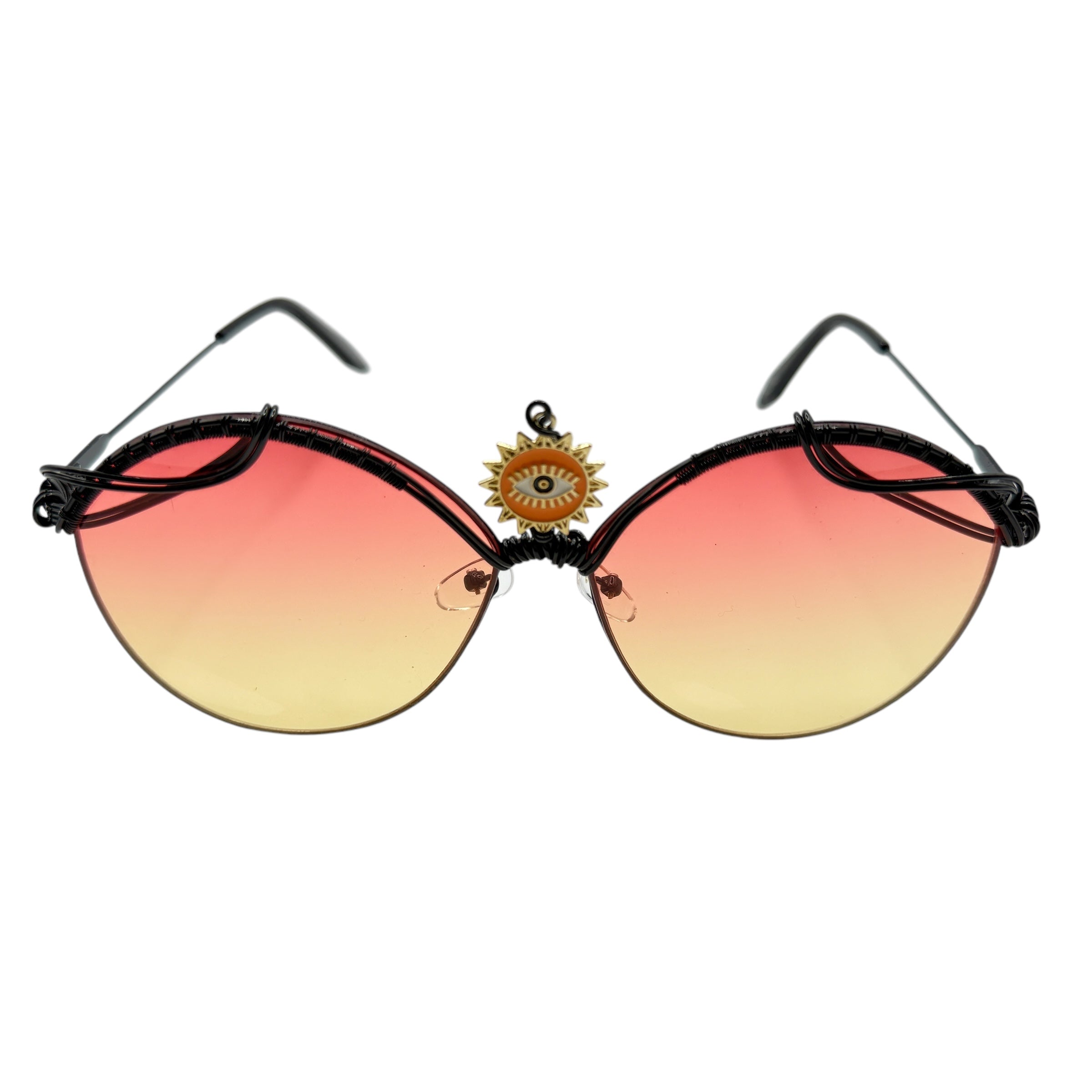 Peach Sunset 3rd Eye Limited Edition T-Shirt - Spiritual & Boho Fashion for Yoga, Meditation & Music Festivals