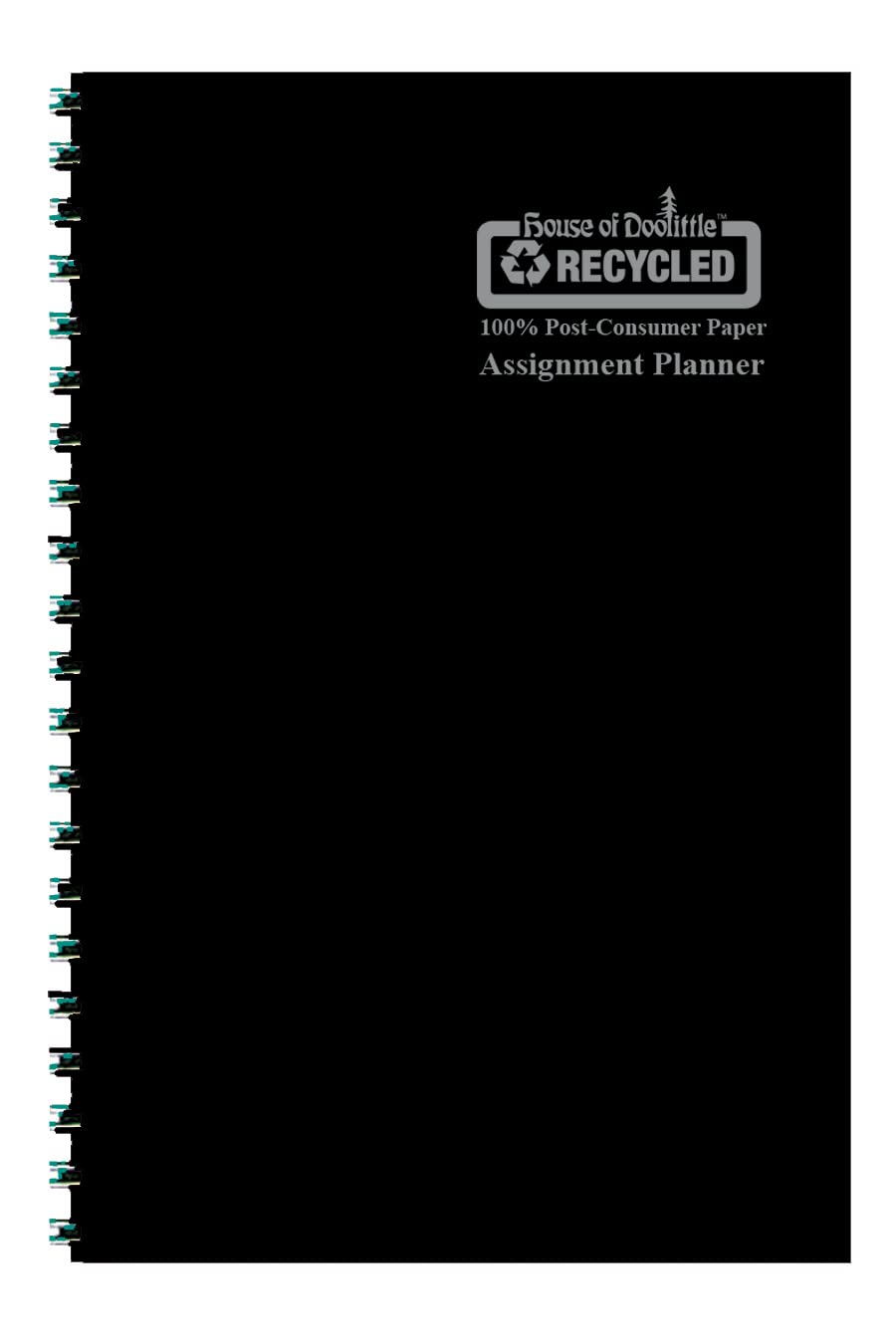 House of Doolittle 2024-2025 Weekly Academic Planner - 5 x 8 Inches Black Assignment Book with August to August Calendar - Perfect for Students, Teachers & Office Organization (HOD274RTG02-25)