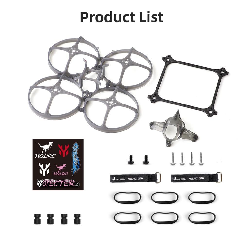 HGLRC Petrel 85Whoop FPV Racing Drone Kit with Headset - Ultra-Light Indoor Frame for Beginners | Perfect for FPV Racing, Freestyle Flying & Indoor Drone Practice