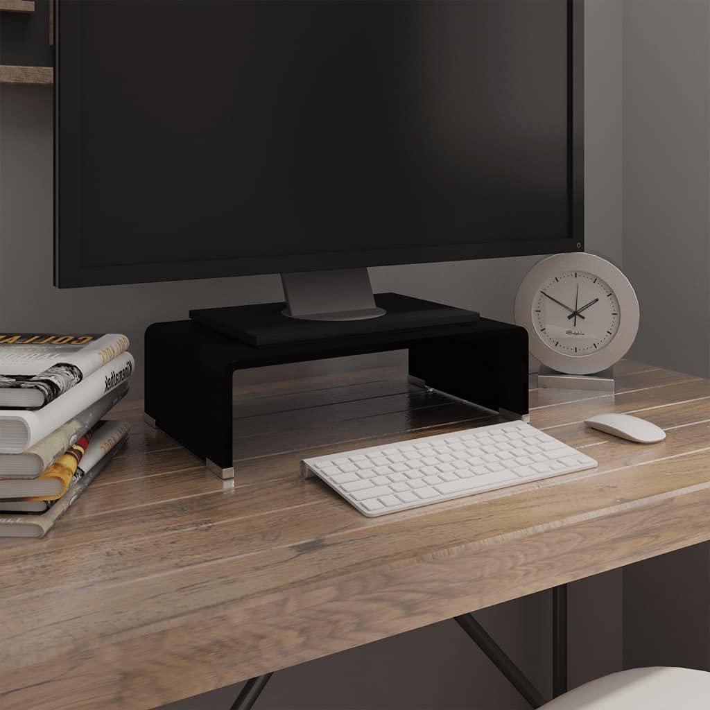 Modern Glass TV Stand Riser - 15.7