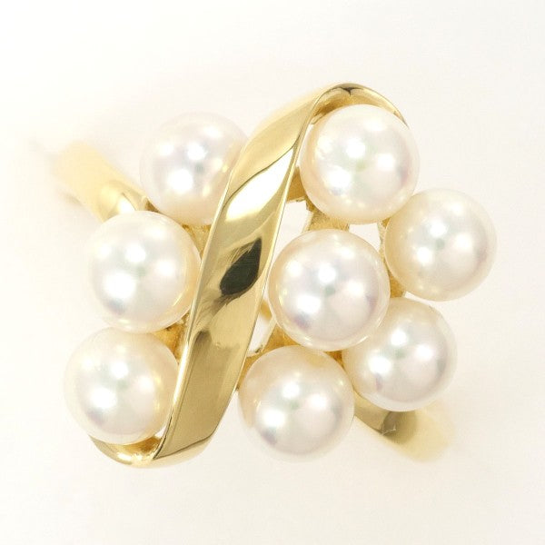 18K Yellow Gold Pearl Ring for Women - Elegant & Timeless Jewelry Gift for Wedding, Anniversary, or Special Occasions