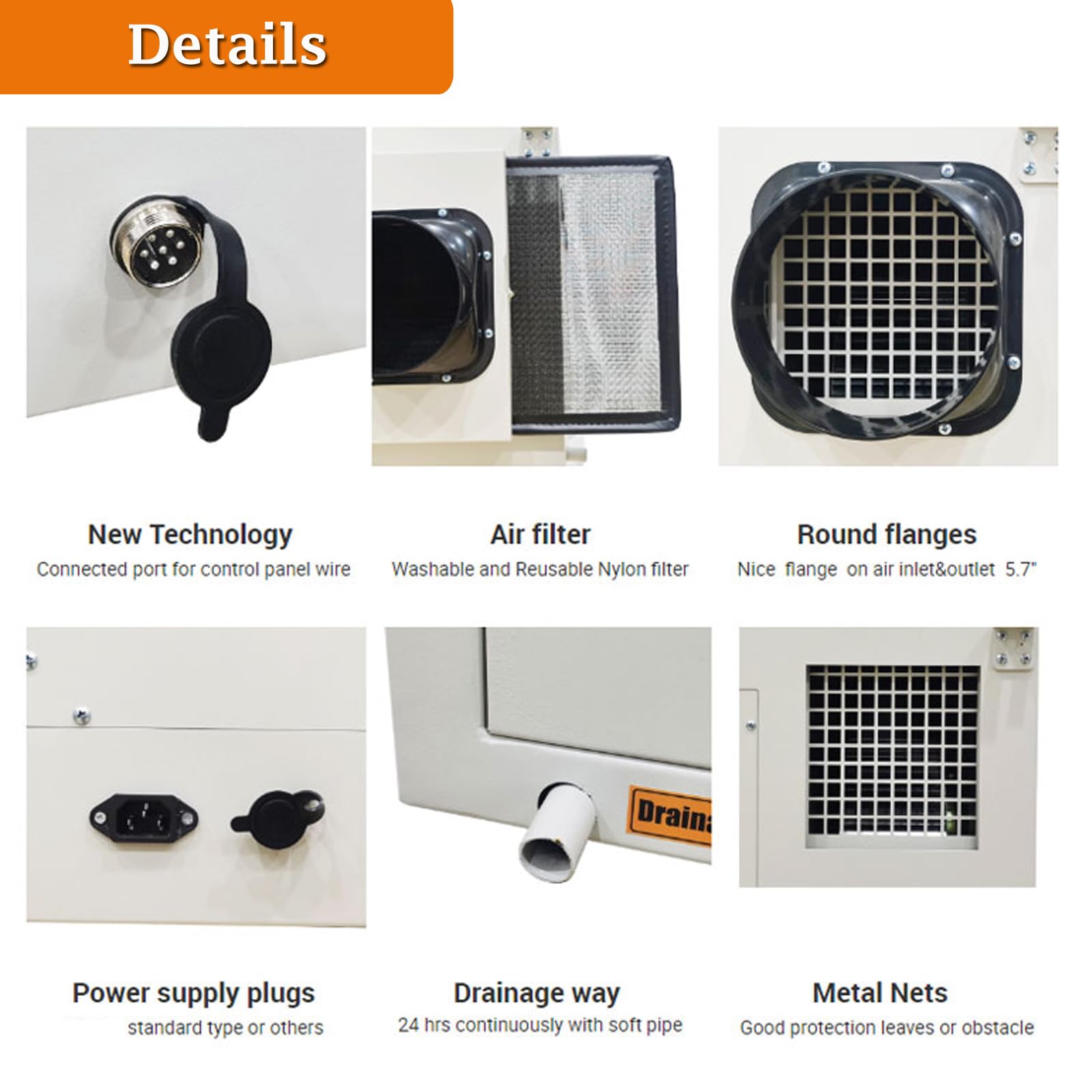 **INTSUPERMAI Ceiling Mounted Dehumidifier 85L/D-170L/D for Commercial & Household Use - Covers up to 1830 sq.ft, 110V - Ideal for Basements, Warehouses, and Large Spaces**
