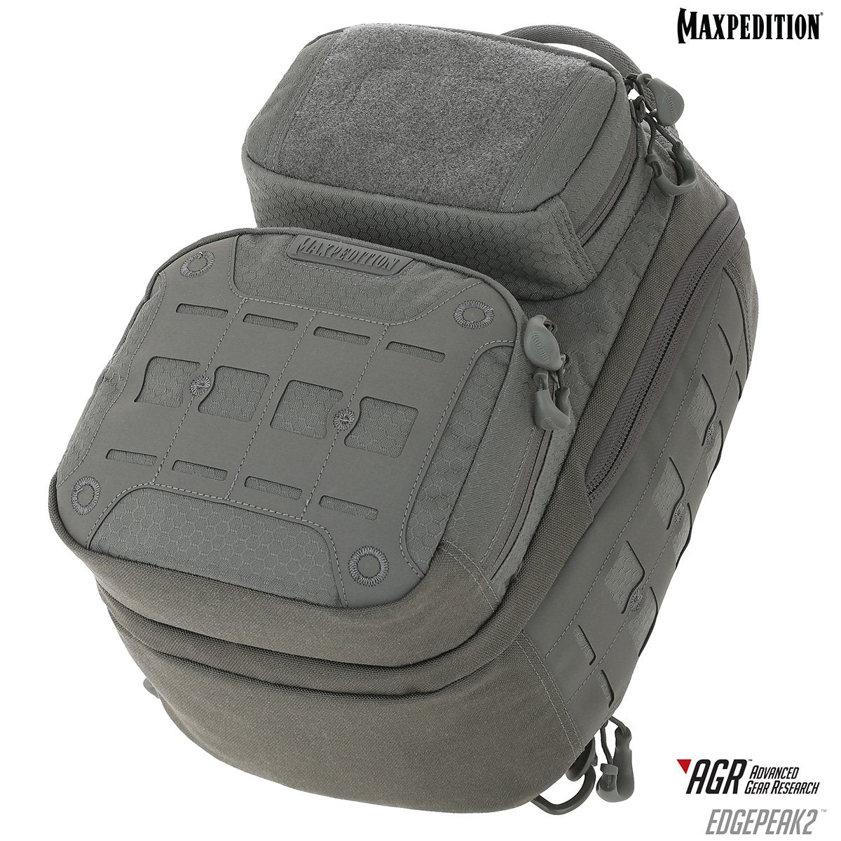 Edgepeak™ v2.0 Ambidextrous 15L Tactical Sling Backpack - Lightweight Water-Resistant Gray Crossbody Bag for Hiking, Travel & Everyday Carry