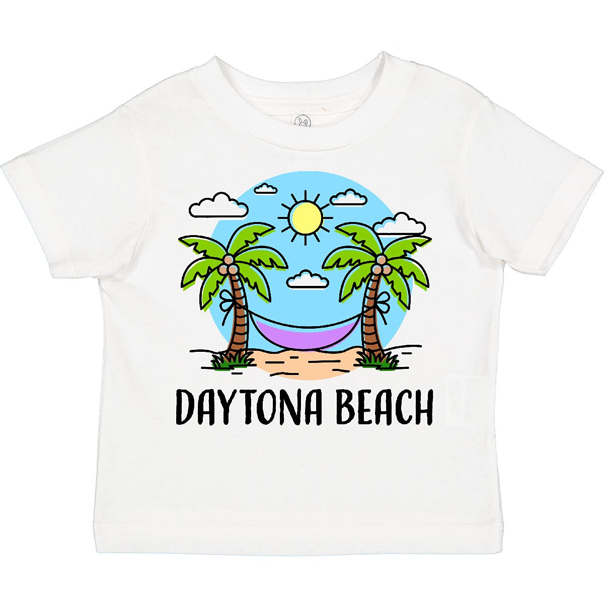 Inktastic Summer Vacation in Daytona Beach Toddler T-Shirt - Cute Graphic Tee for Boys & Girls - Soft Cotton Kids Shirt for Beach Trips & Family Vacations