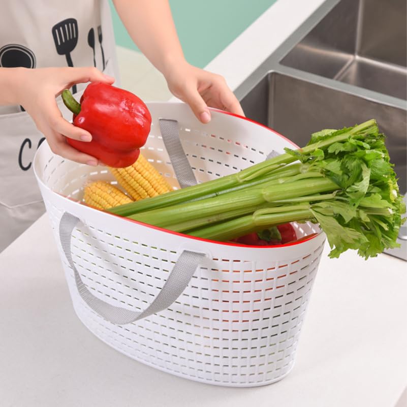 2-Pack Plastic Laundry Baskets & Storage Organizers - Multi-Purpose Foldable Hanging Baskets for Clothes, Eggs, Picnic, Bathroom & Home Organization (Hollow Design) - Perfect for Laundry Room, Kitchen, Dorm & Closet Storage
