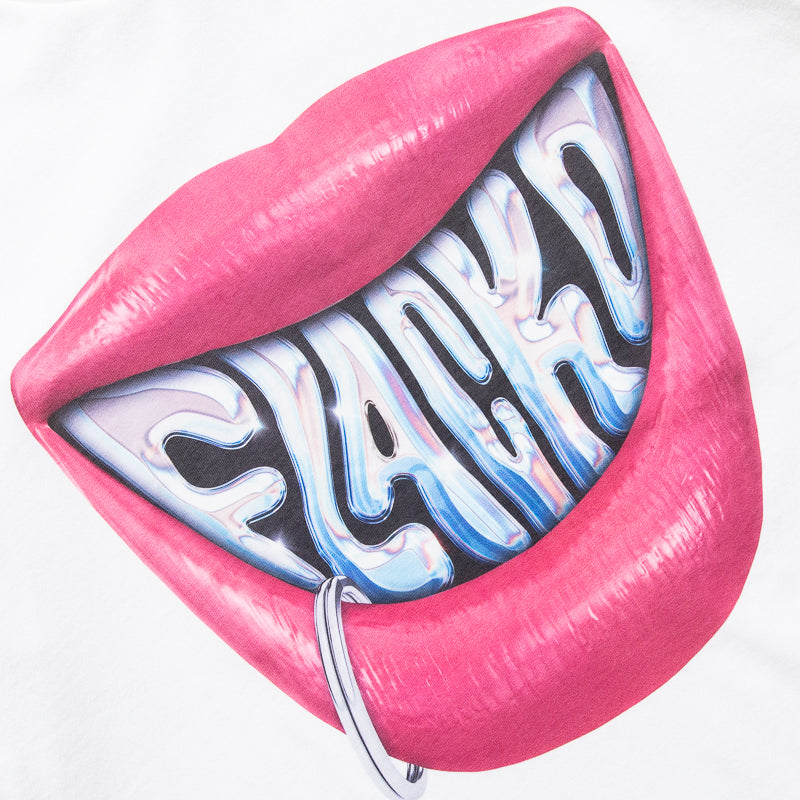 A$AP Rocky x Puma Flacko Smile T-Shirt - White Cotton Graphic Tee for Streetwear & Hip Hop Fashion