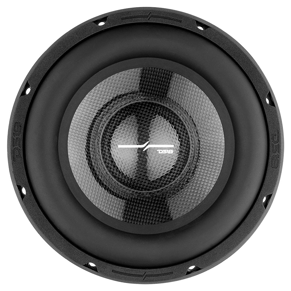 PRO 8 Neodymium Waterproof Carbon Fiber Cone Mid Bass Woofer - 250 Watts RMS 4 Ohm - Perfect for Car Audio & Home Theater Systems
