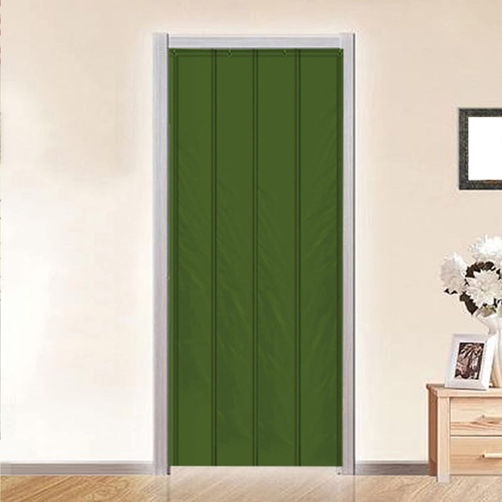 Soundproof Curtains for Door & Window - Blackout Noise Cancelling Thermal Insulated Drapes | Thick Cotton Door Panels & Windproof Waterproof Blanket for Home, Bedroom, Office | Easy to Install for Privacy, Noise Reduction & Temperature Control