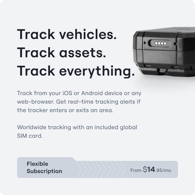 Mobile-200 4G GPS Tracker for Vehicles, People & Assets - Real-Time Car Tracking Device with Magnetic Waterproof Design - Fleet Management Solution (Subscription Required) - Perfect for Personal Security, Vehicle Protection & Business Asset Tracking