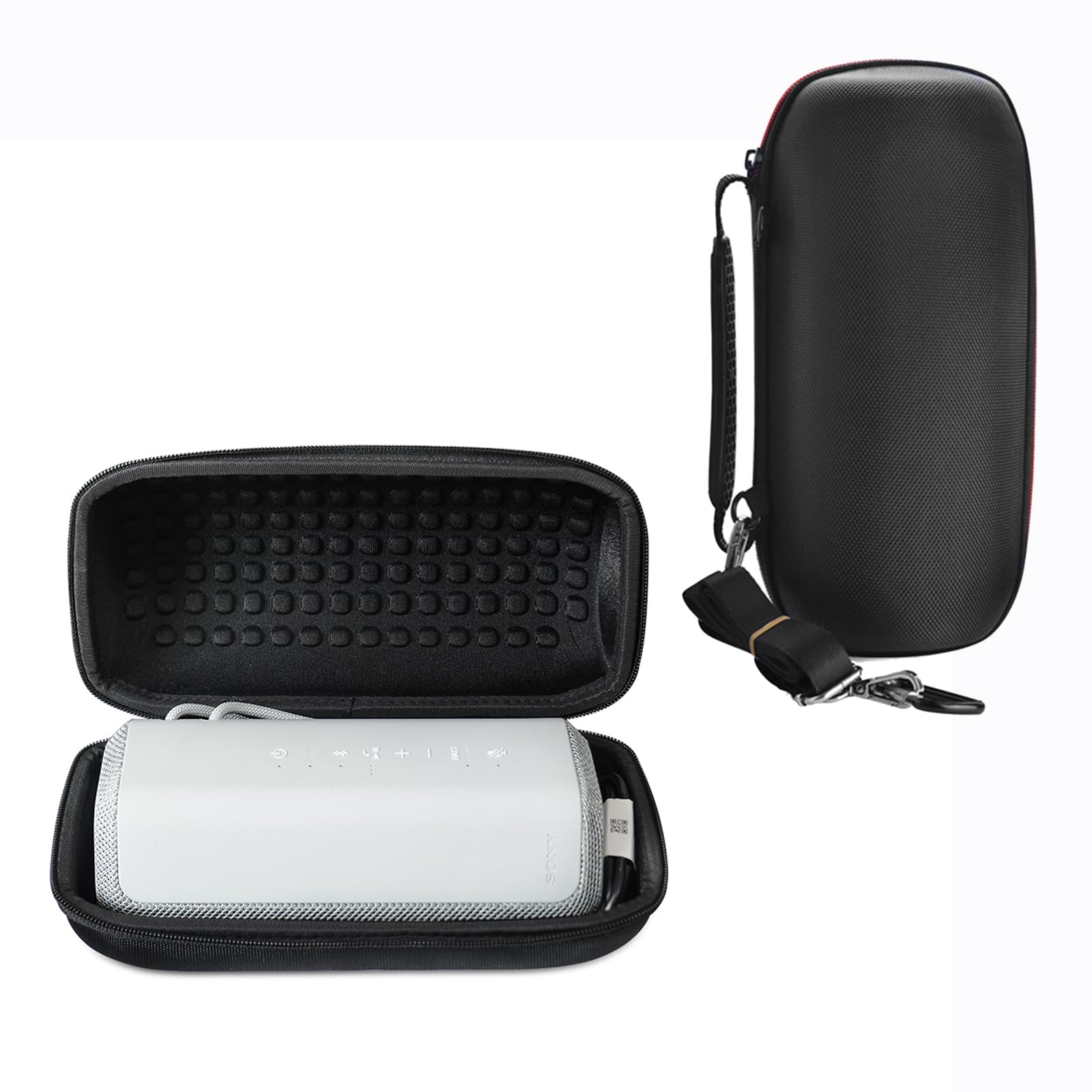 Yaslayp Hard Protective Case for Sony SRS-XE200 Wireless Speaker - Durable EVA Storage Bag for Ultra Portable Bluetooth Speaker - Perfect for Travel, Outdoor Adventures & Home Use