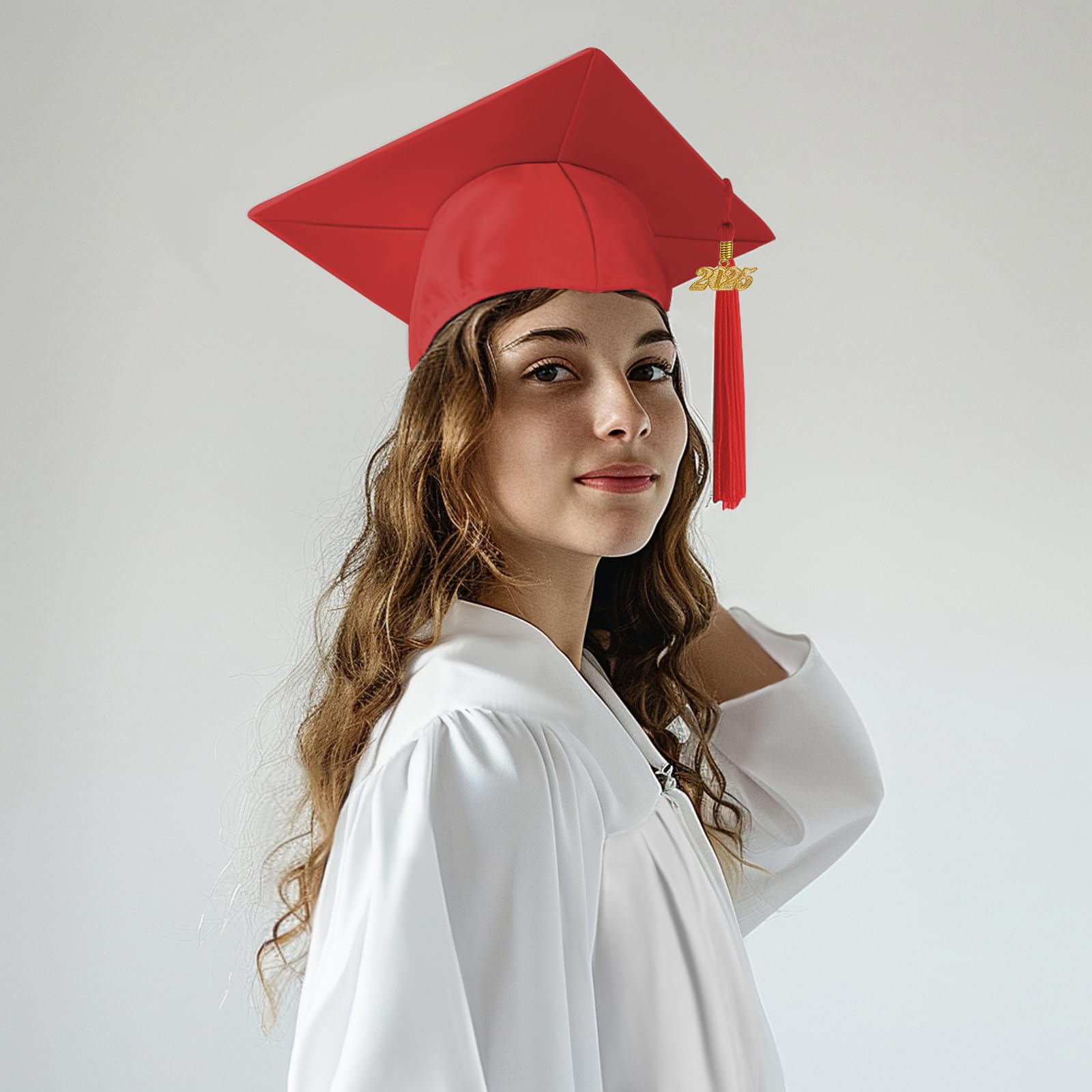 2025 Graduation Cap Tassel with Year Charm - Happy Secret Graduation Tassel Accessories for High School & College Ceremonies - Perfect for Graduates, Commencement Decor & Photo Props
