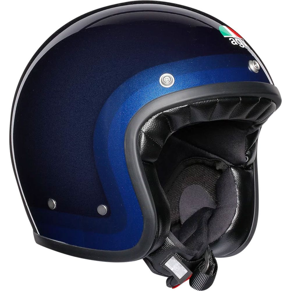 AGV X70 Trofeo Blue Full Face Motorcycle Helmet - DOT & ECE Certified - Lightweight Carbon Fiber Shell - for Racing, Street Riding & Commuting