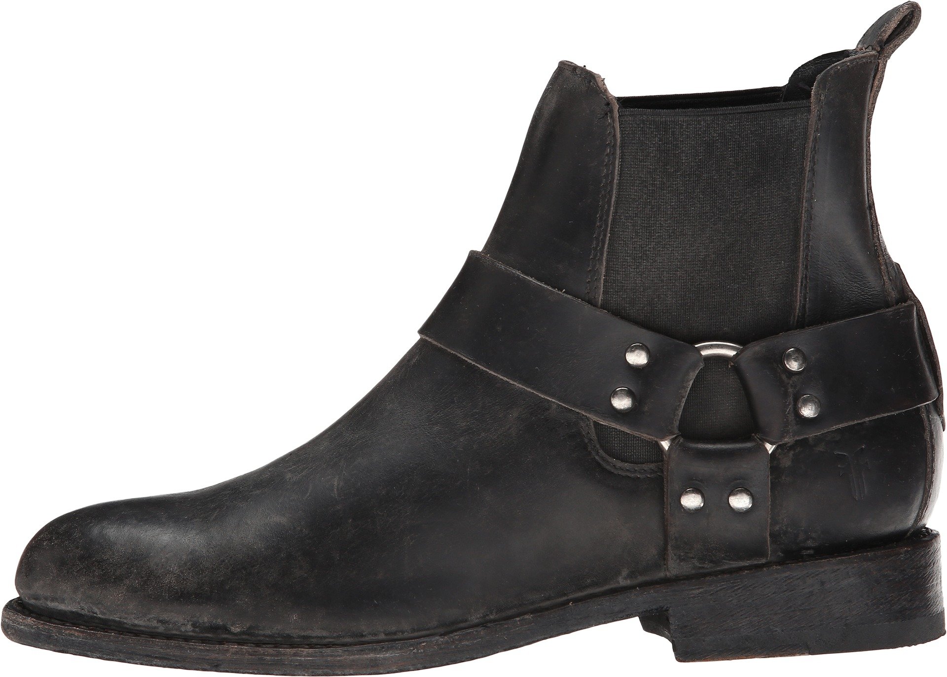 Frye Women's Jayden Harness Chelsea Boots - Black Leather Ankle Boots for Casual Outfits & Everyday Wear