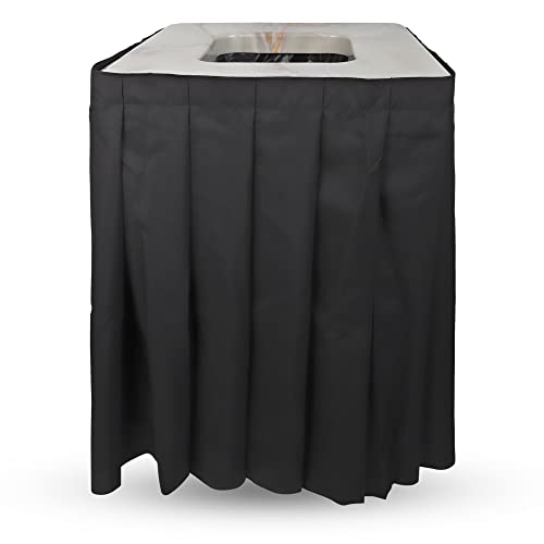 .Square Marble Top Black Skirt