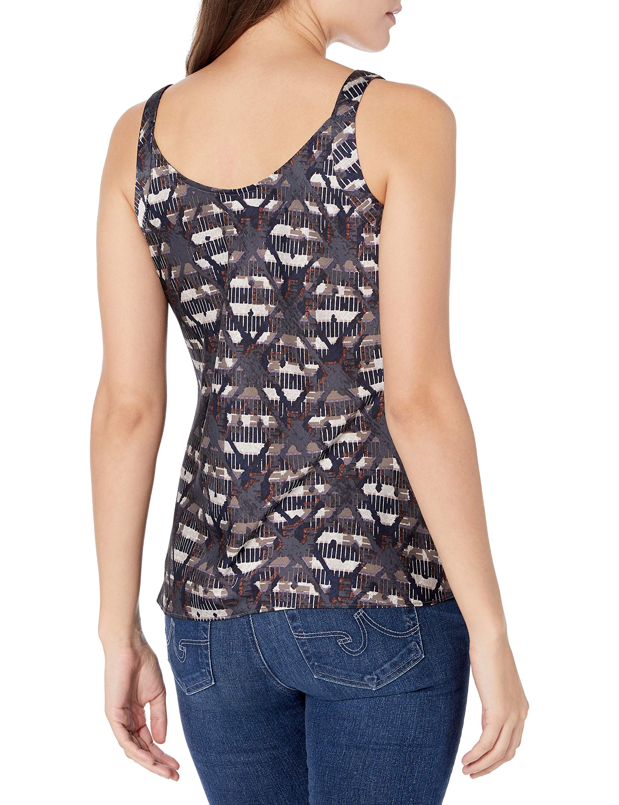 NIC+ZOE Women's Urban Plaid Tank Top - Stylish Casual Sleeveless Blouse for Summer Outfits & Office Wear