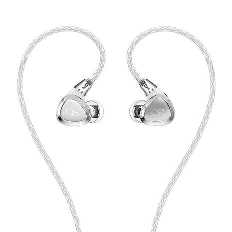 Shanling Sono 2DD + 1BA Hybrid In-Ear Monitor - Chrome Finish | High-Fidelity Audio Earphones for Audiophiles | Perfect for Studio Recording, Live Performances & Music Listening