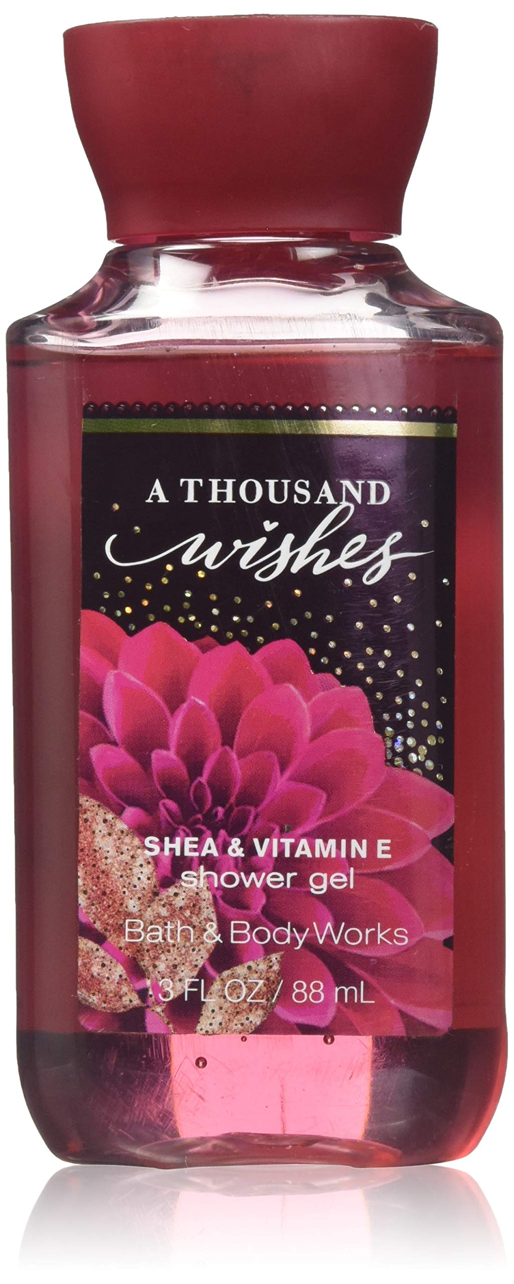 Bath and Body Works A Thousand Wishes Shower Gel 3 oz Travel Size - Luxurious Floral Scent for Women, Perfect for Gym, Travel & Daily Use