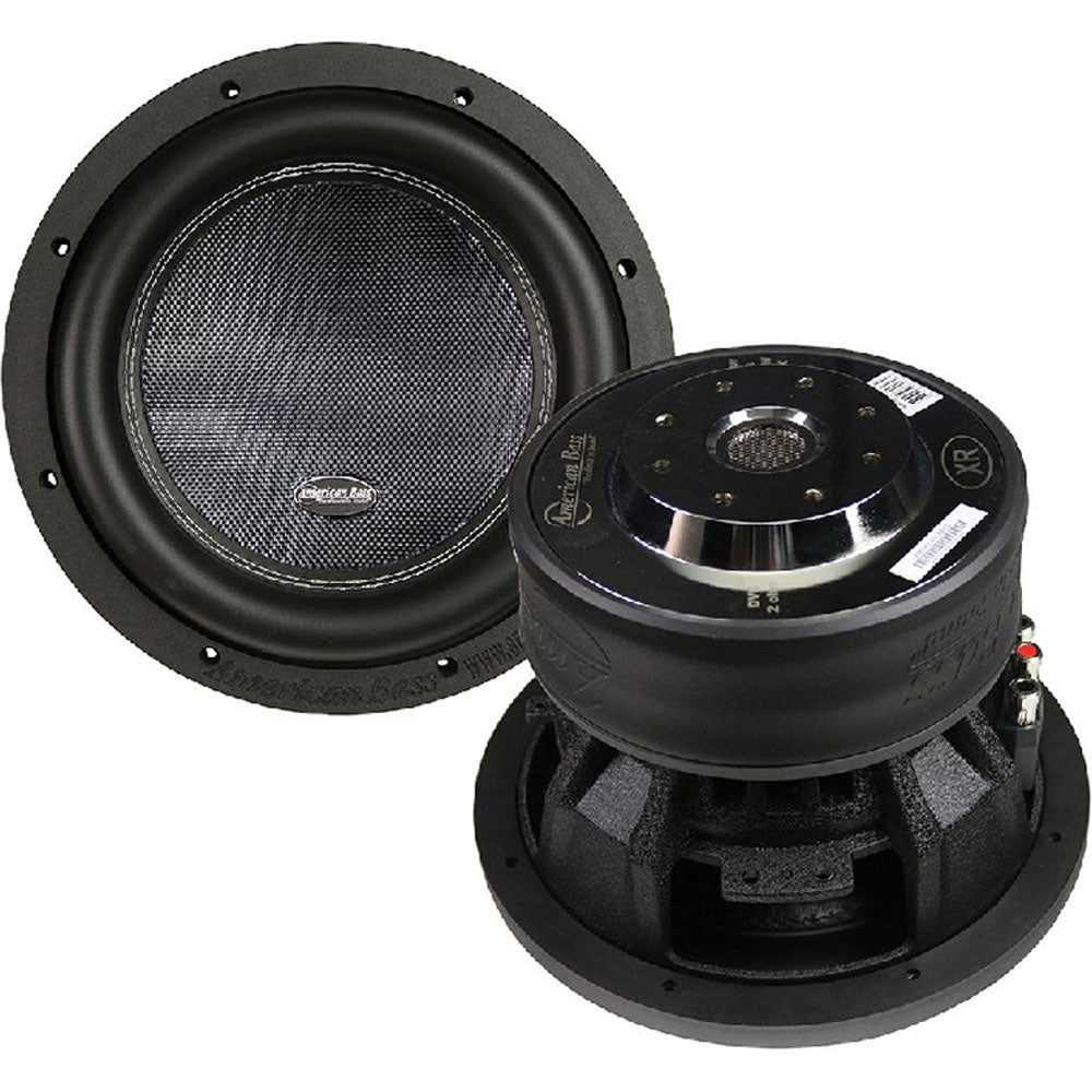 American Bass XR10D2 10 Inch 1000W RMS (2000W Peak) Dual 2 Ohm Voice Coil Car Subwoofer - Powerful Bass for Car Audio Systems, Home Theaters & DJ Setups