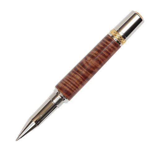 Lanier Majestic Rollerball Pen with 22kt Gold Accents & Hawaiian Koa Wood - Premium Writing Instrument for Business Gifts, Executive Office Use & Luxury Collectors