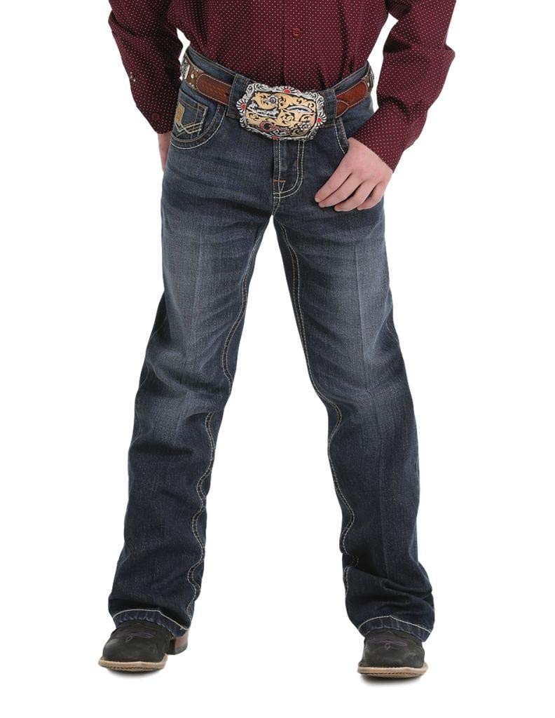 Cinch Western Stretch Jeans for Boys - Relaxed Fit, Medium Wash (MB16642003) - Perfect for School, Play & Outdoor Adventures