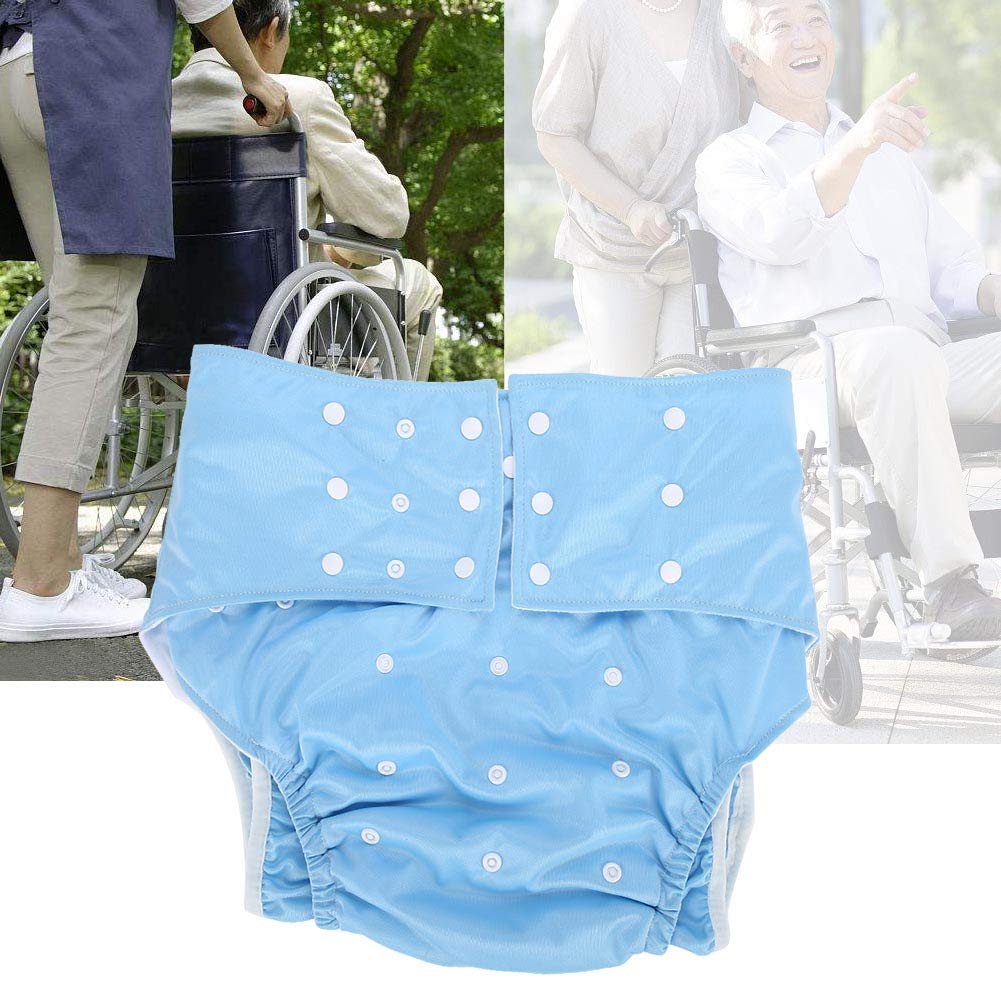 Washable Adult Pocket Diaper - Reusable Incontinence Underwear for Seniors with Waterproof Protection - Ideal for Overnight Use, Travel & Home Care