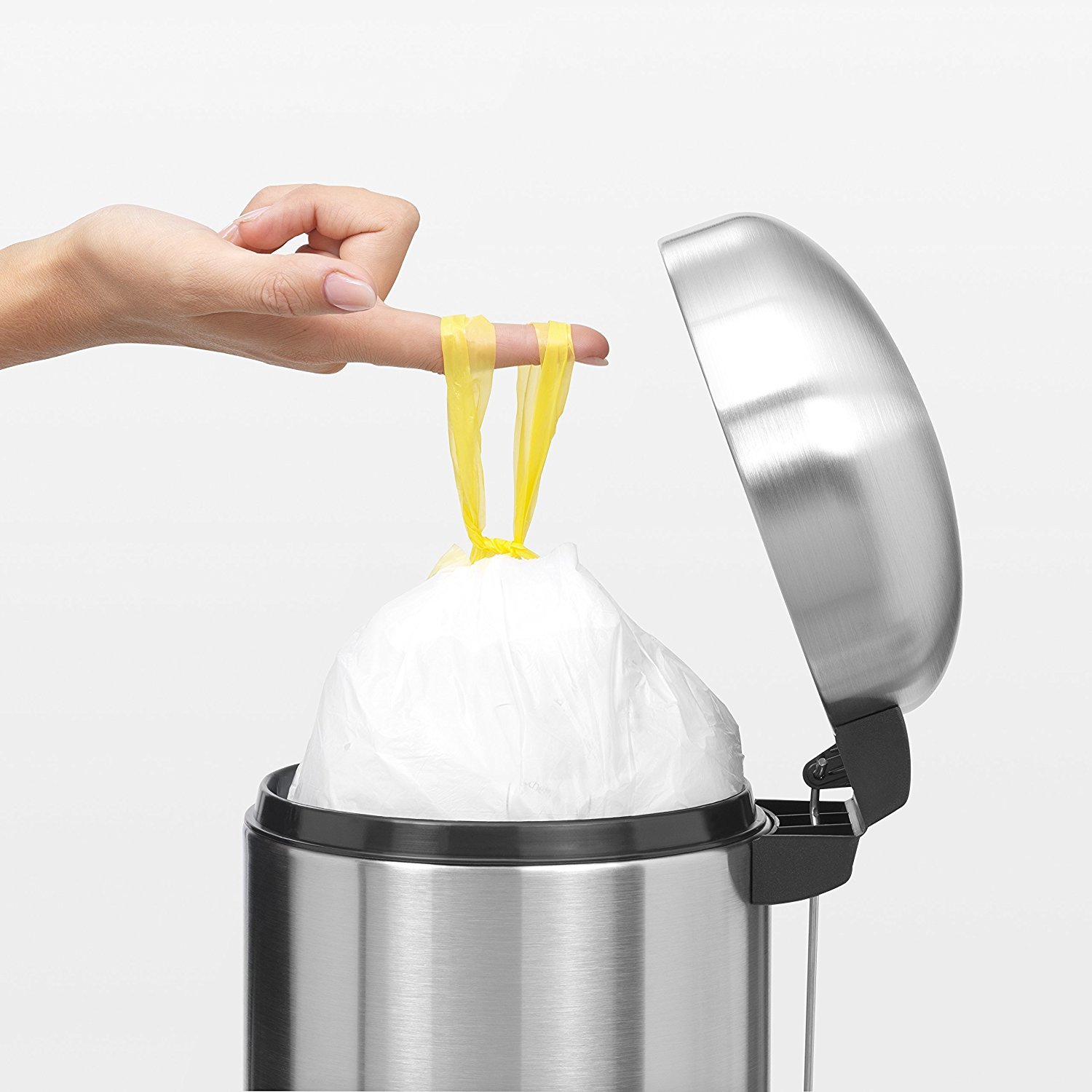 Brabantia Bin Liners - Size A, 3 Liter Capacity, 60 Count Trash Bags - Perfect for Kitchen, Bathroom & Office Waste Bins