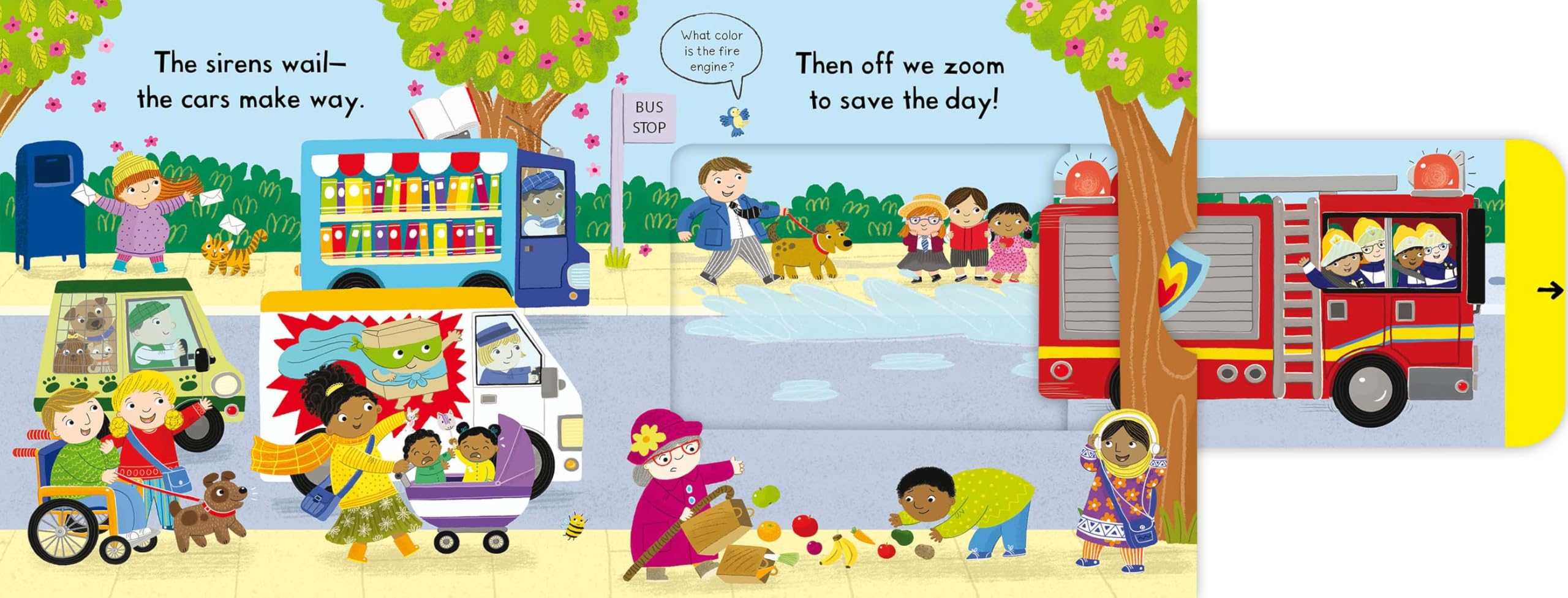 Busy Fire Station Interactive Book for Kids – Fun & Educational Toddler Activity Book – Perfect for Preschool Learning & Playtime