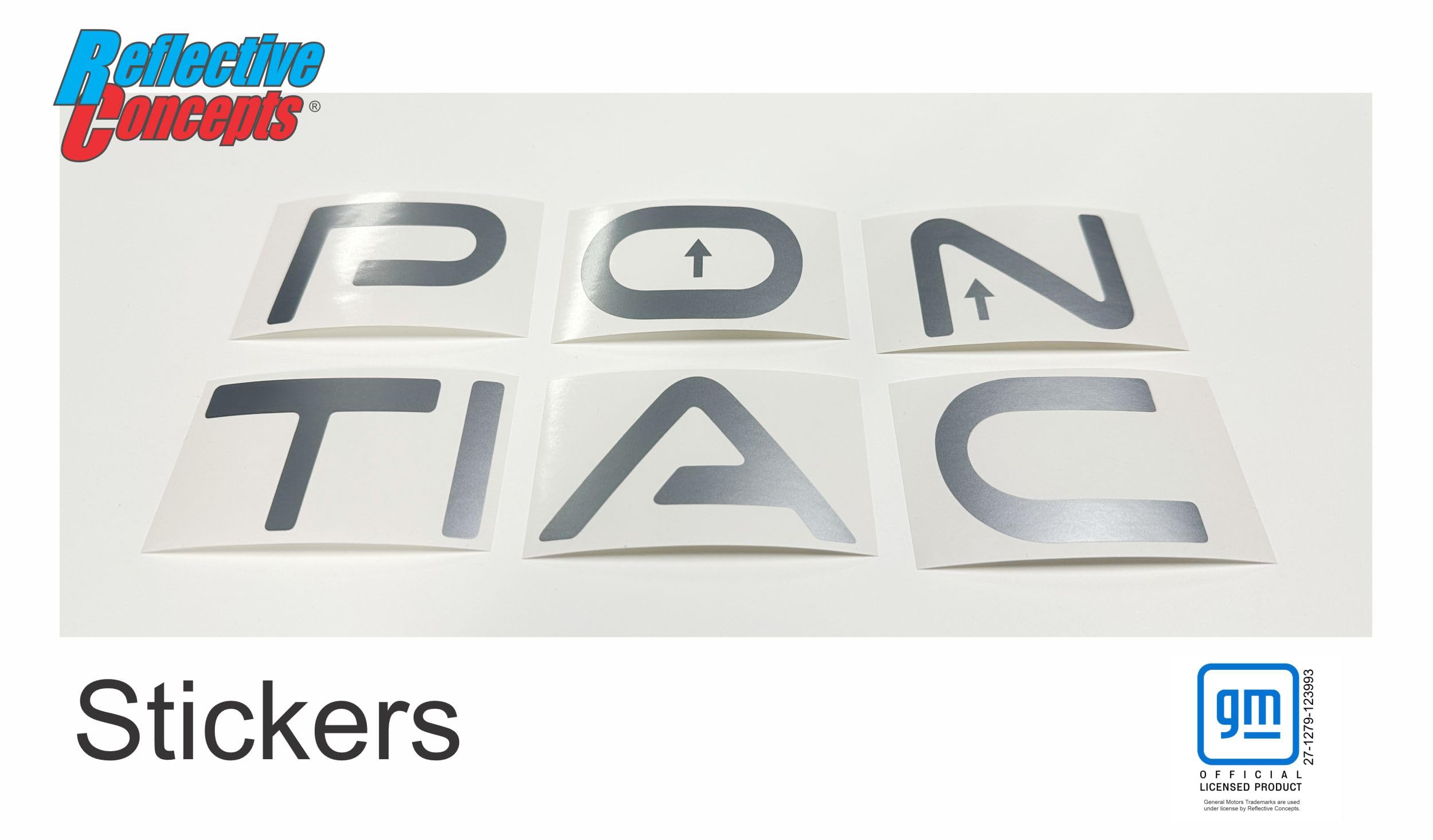 1997-2003 Pontiac Grand Prix Rear Lettering Decal Kit - Gloss White Bumper Inserts | Easy DIY Installation for Car Customization & Restoration Projects