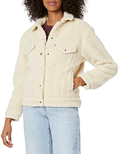 Levi's Women's Exbf Sherpa Trucker Jacket - Warm Denim Jacket for Casual Outings & Winter Layering
