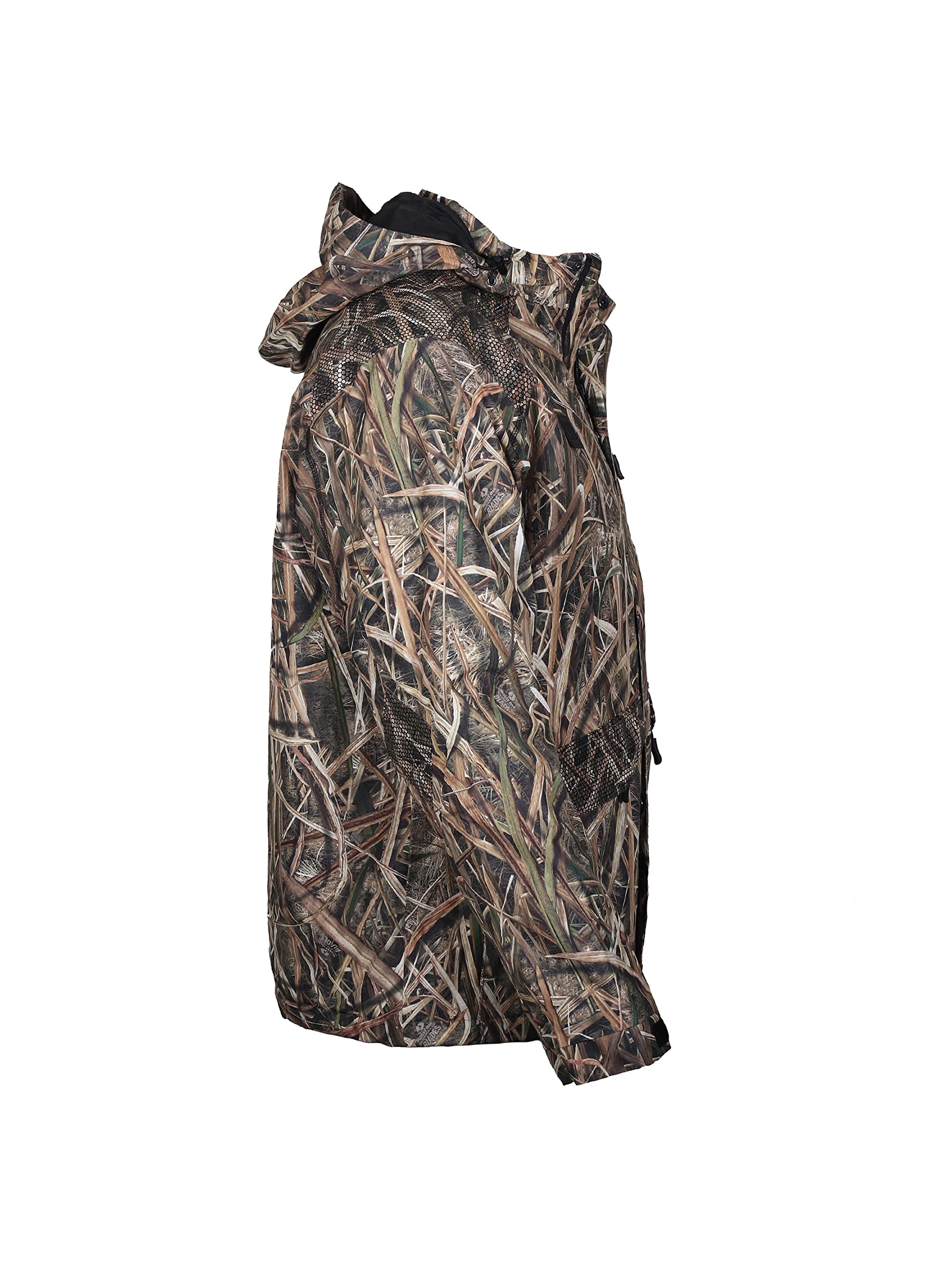 Gamehide Mid Weight Slough Creek Waterproof Waterfowl Hunting Jacket – Waterproof Camo Hunting Coat for Duck & Goose Hunting in Wet Conditions