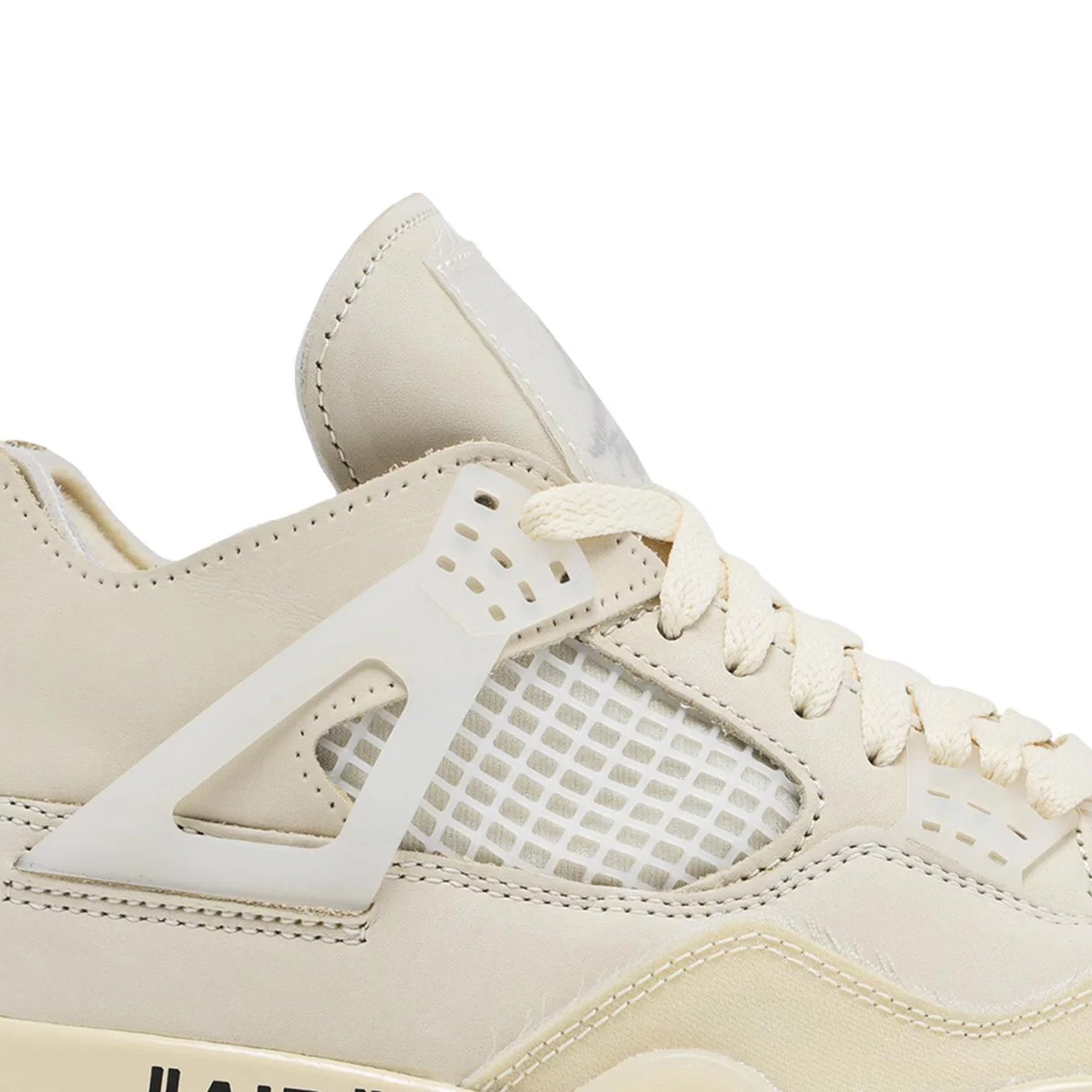 Air Jordan 4 x Off-White W 'Sail' Retro Sneakers - Limited Edition Women's Basketball Shoes for Streetwear & Fashion Collectors | Perfect for Casual Wear, Sneakerhead Collections & Urban Style Outfits
