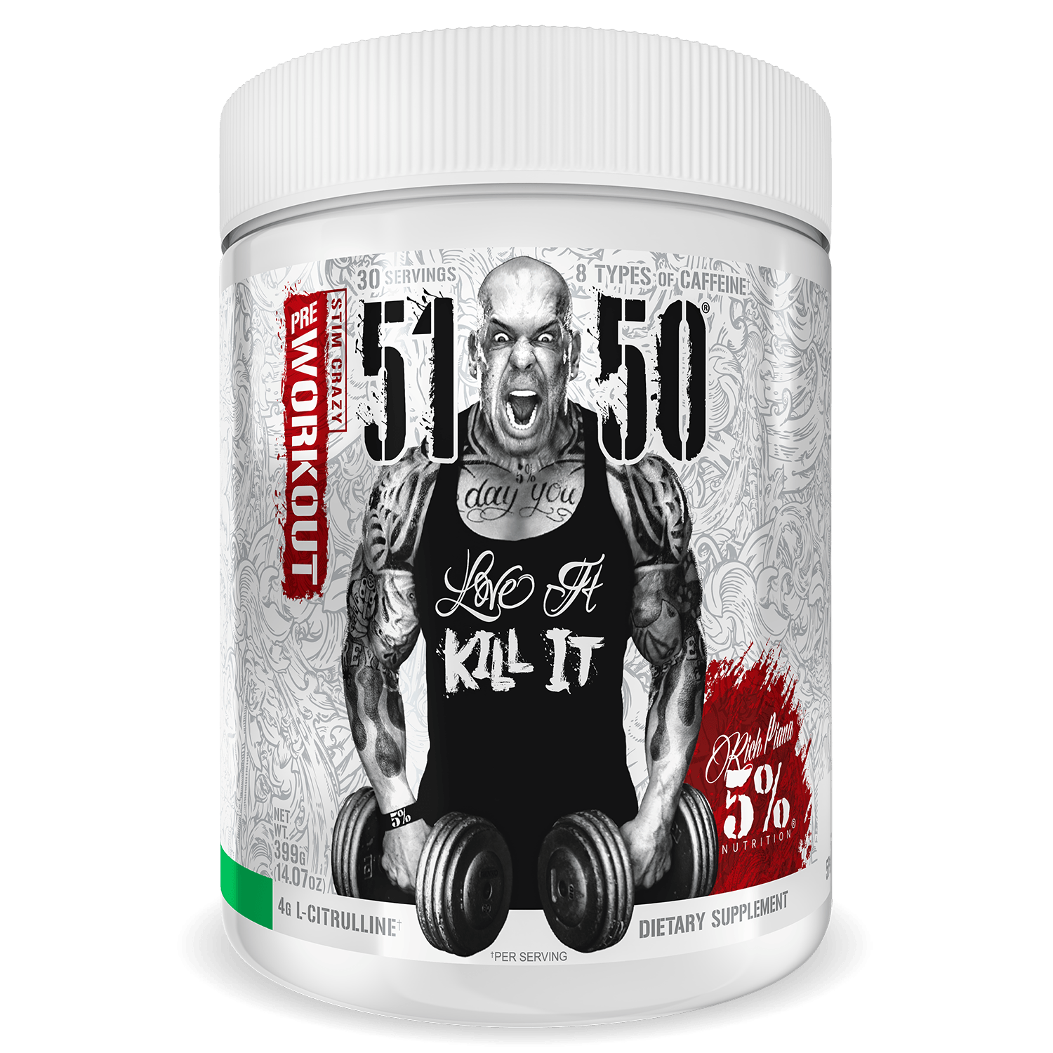5% Nutrition 5150 Legendary Series Pre-Workout Supplement - 30 Servings for Energy & Focus - Ideal for Gym, Bodybuilding & Athletic Performance