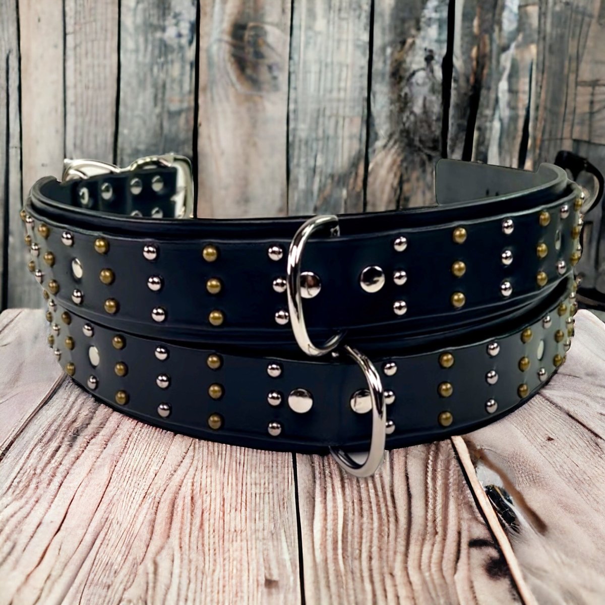 Century Wide Leather Dog Collar - Durable Adjustable Pet Collar for Large Dogs - Perfect for Walking, Training & Outdoor Adventures