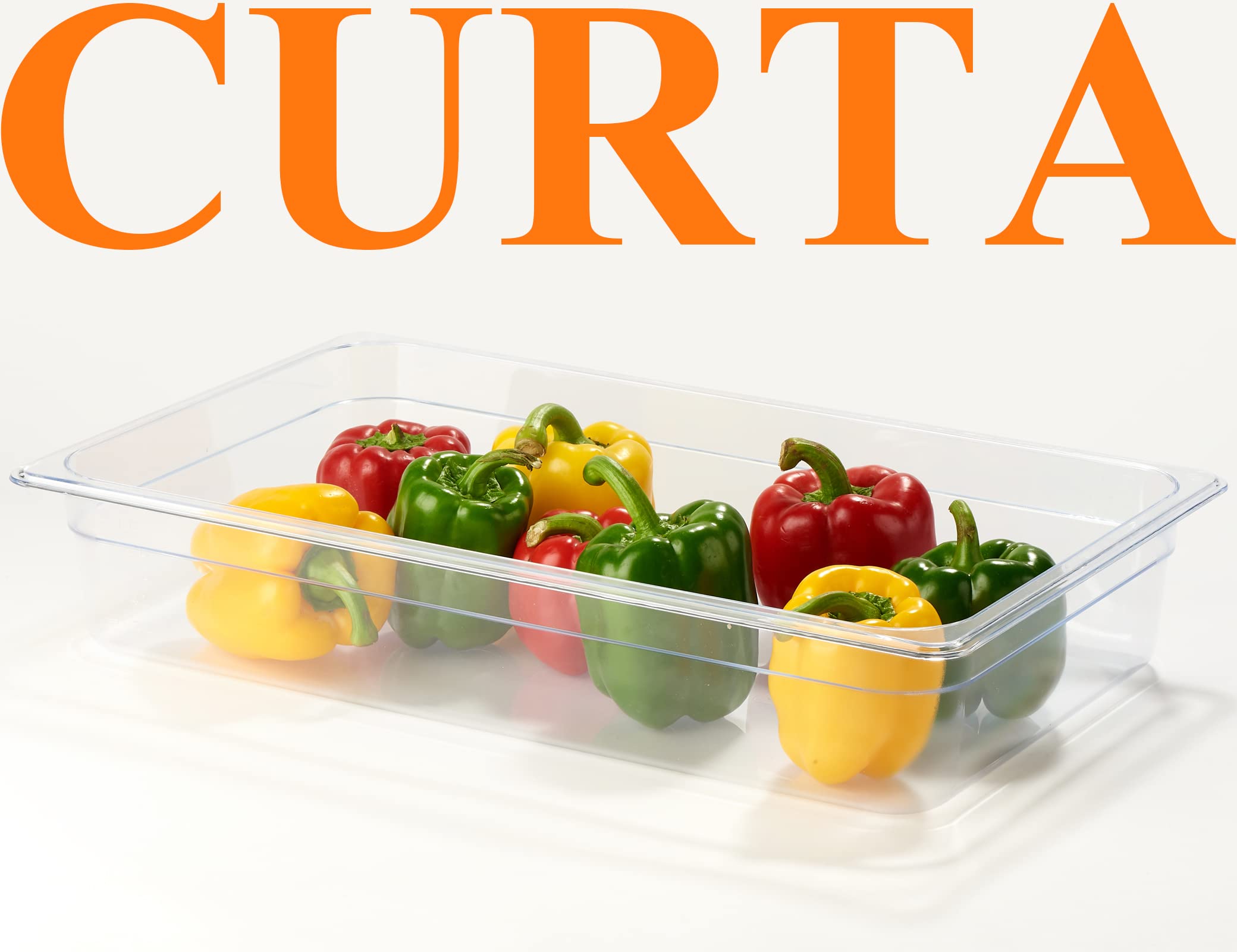 6 Pack NSF Certified Food Pans - 4 Inch Deep Full Size Clear Polycarbonate Plastic Containers - Freezer Safe & Commercial Grade for Restaurant, Catering & Bulk Food Storage