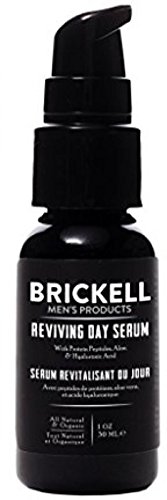 Brickell Men's Anti-Aging Revitalizing Day Serum - Natural & Organic Skincare for Wrinkles & Fine Lines | Daily Hydration & Youthful Glow for Men's Face Care Routine
