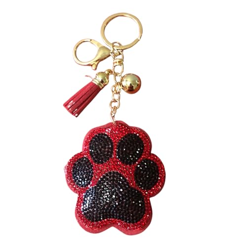 Pawprint Black/Red (Gold)