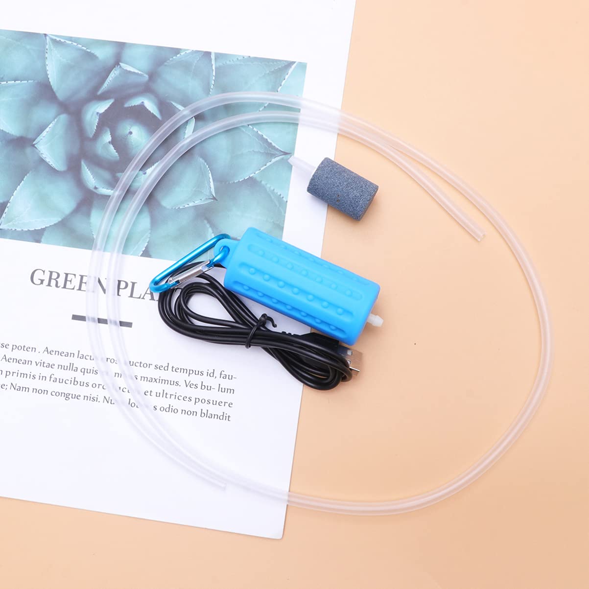 Silent Portable Oxygen Pump for Aquarium - Mini Fish Tank Air Pump for Fishing & Fountain