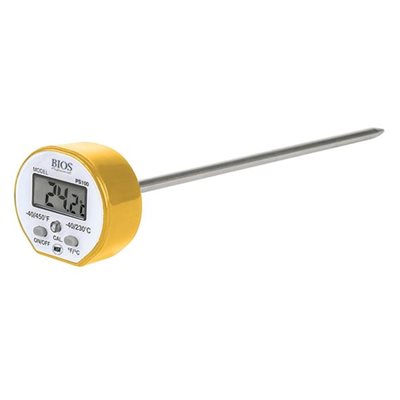 Waterproof Digital Pocket Thermometer with Celsius/Fahrenheit Mode (-40°F to 450°F) - Perfect for Cooking, BBQ, Home Brewing & Outdoor Activities