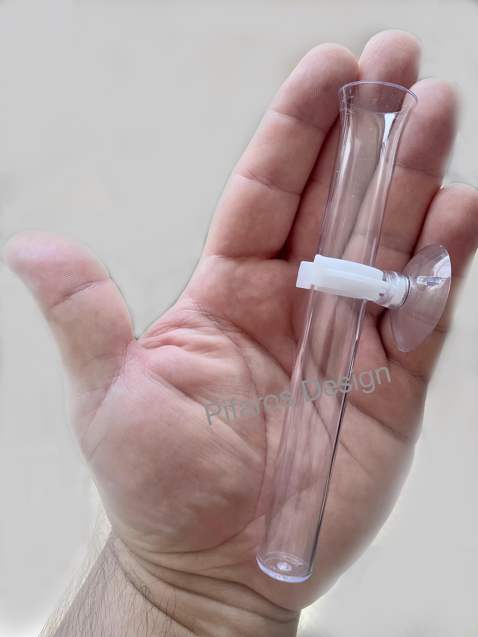 12 Clear Plastic Propagation Vases with Suction Cups - Hydroponic Plant Growers, Window & Mirror Decor for Indoor Gardening - Perfect for Herbs, Succulents & Home Decor Projects