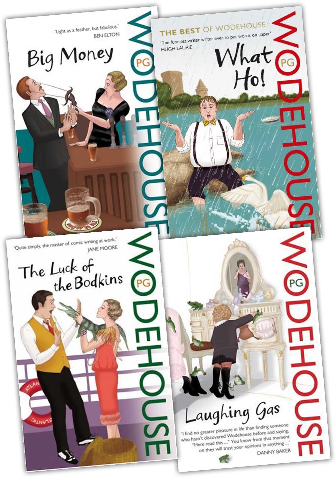 Sir P.G. Wodehouse 4-Book Collection Set | Classic Humorous English Literature | Perfect for Book Lovers & Collectors (Reading, Gifts, Home Library)