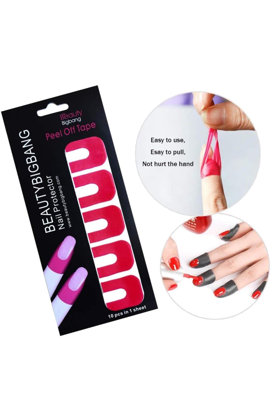 50pcs U-Shape Nail Polish Protector Stickers - Disposable Cuticle Guards for Finger Protection During Manicures & Nail Art | Peel-Off Plastic Stickers for Mess-Free Polish Application at Home or Salon