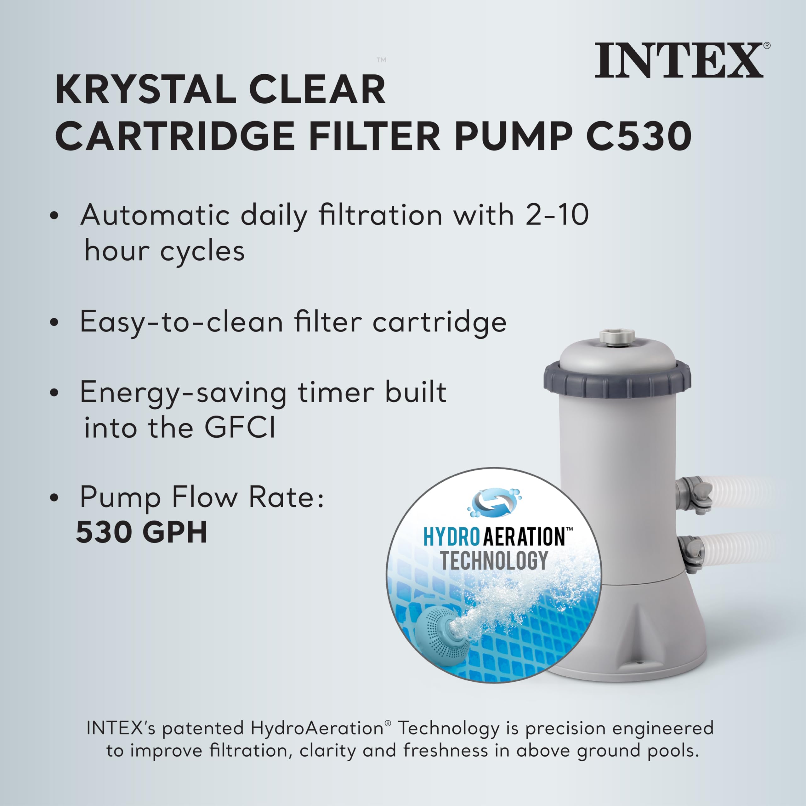 Intex 26711EH 12ft x 30in Prism Frame Premium Above Ground Swimming Pool Set with 530 GPH Cartridge Filter Pump | SuperTough Puncture & Rust Resistant | 1718 Gallon Capacity | Perfect for Backyard, Family Gatherings & Summer Fun