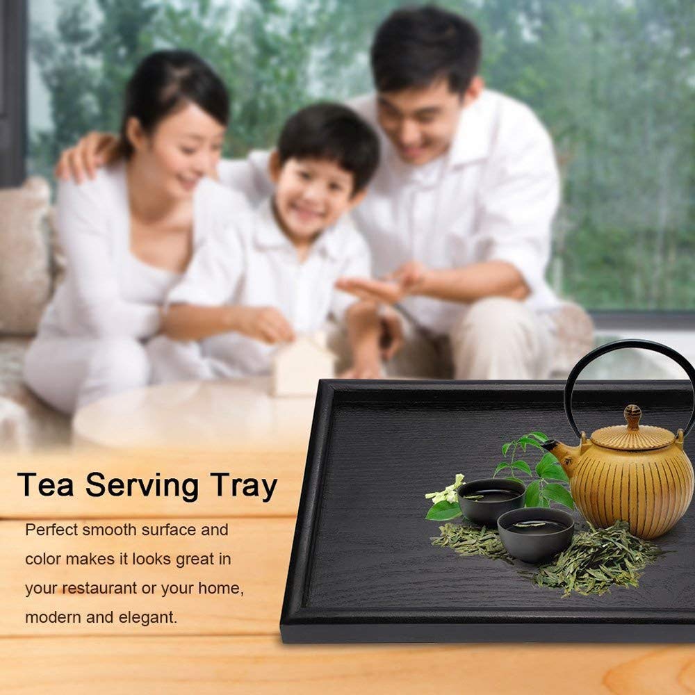 **Wooden Serving Tray with Handles & Raised Edges - Multipurpose Wood Platter for Fruits, Cheese, Breakfast, or Charcuterie - Perfect for Dining, Entertaining & Home Decor**