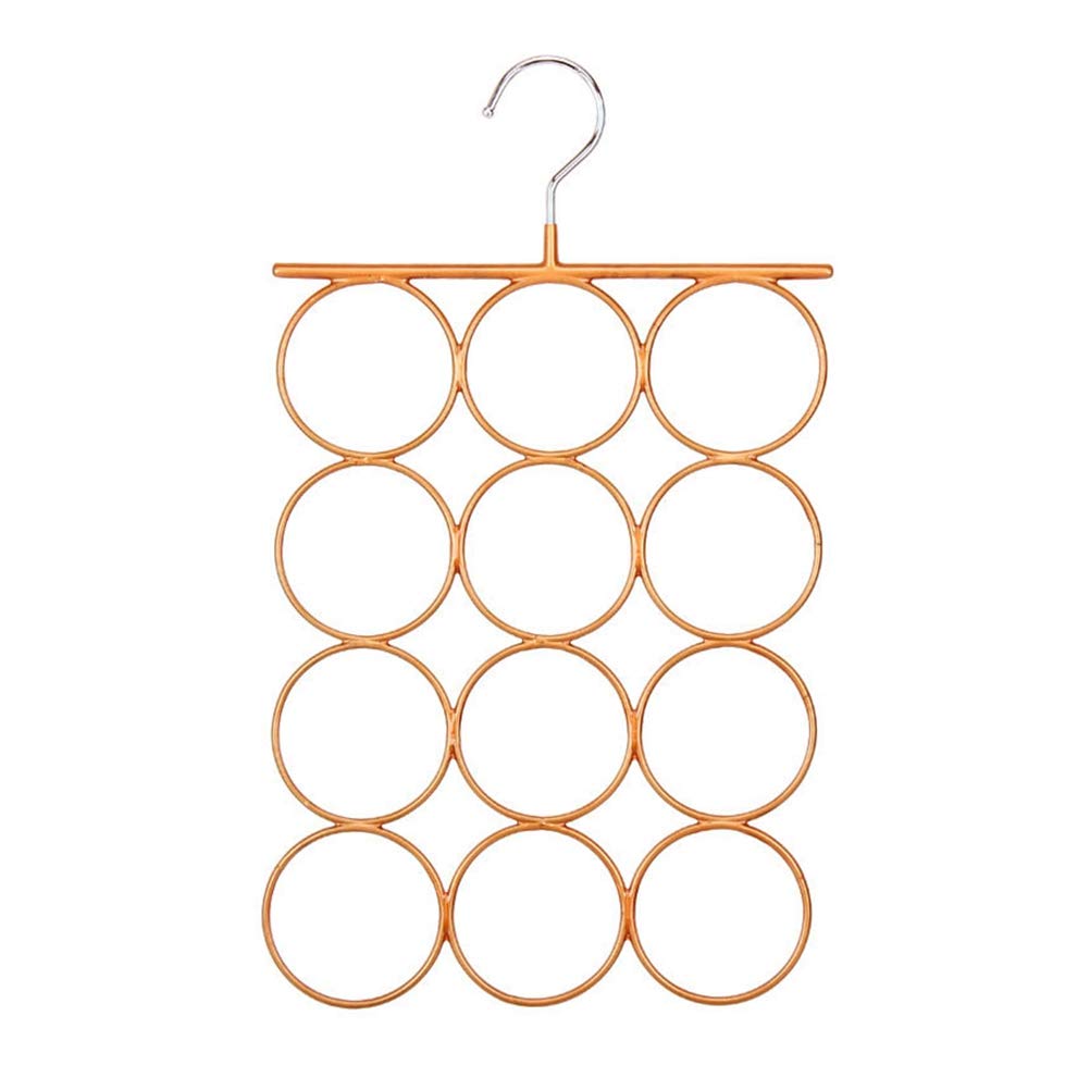 DOITOOL Wall Mounted Belt & Tie Organizer - Multi-Purpose Hanger for Belts, Ties, Scarves, Socks & Pants - Space Saving Bedroom Storage Solution in Earth Tones - Perfect for Closet Organization & Small Space Living