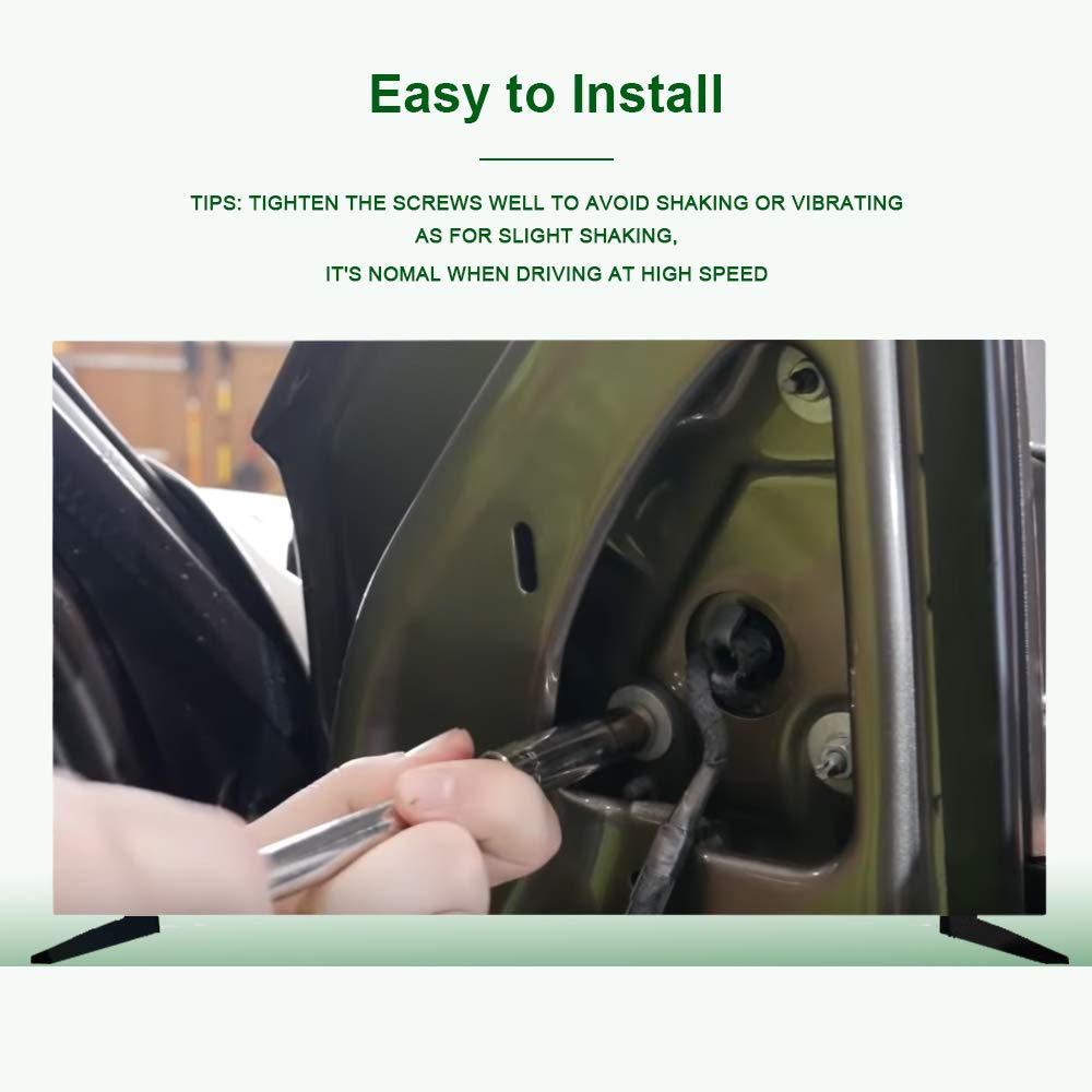 Heavy Duty Towing Mirrors for Dodge Ram 1500 (2002-2008) & Ram 2500/3500 (2003-2009) - Power Heated Textured Manual Flip Up Mirrors for Driver & Passenger Side - Perfect for Towing Trailers, Boats & RVs