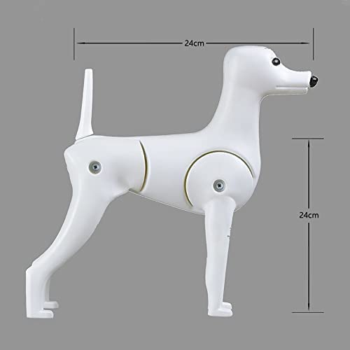 OPAWZ Toy Poodle Model Dog with High-Density White Wig - Professional Grooming Practice Kit for Dog Shows & Training | Perfect for Groomers, Stylists & Pet Competition Preparation