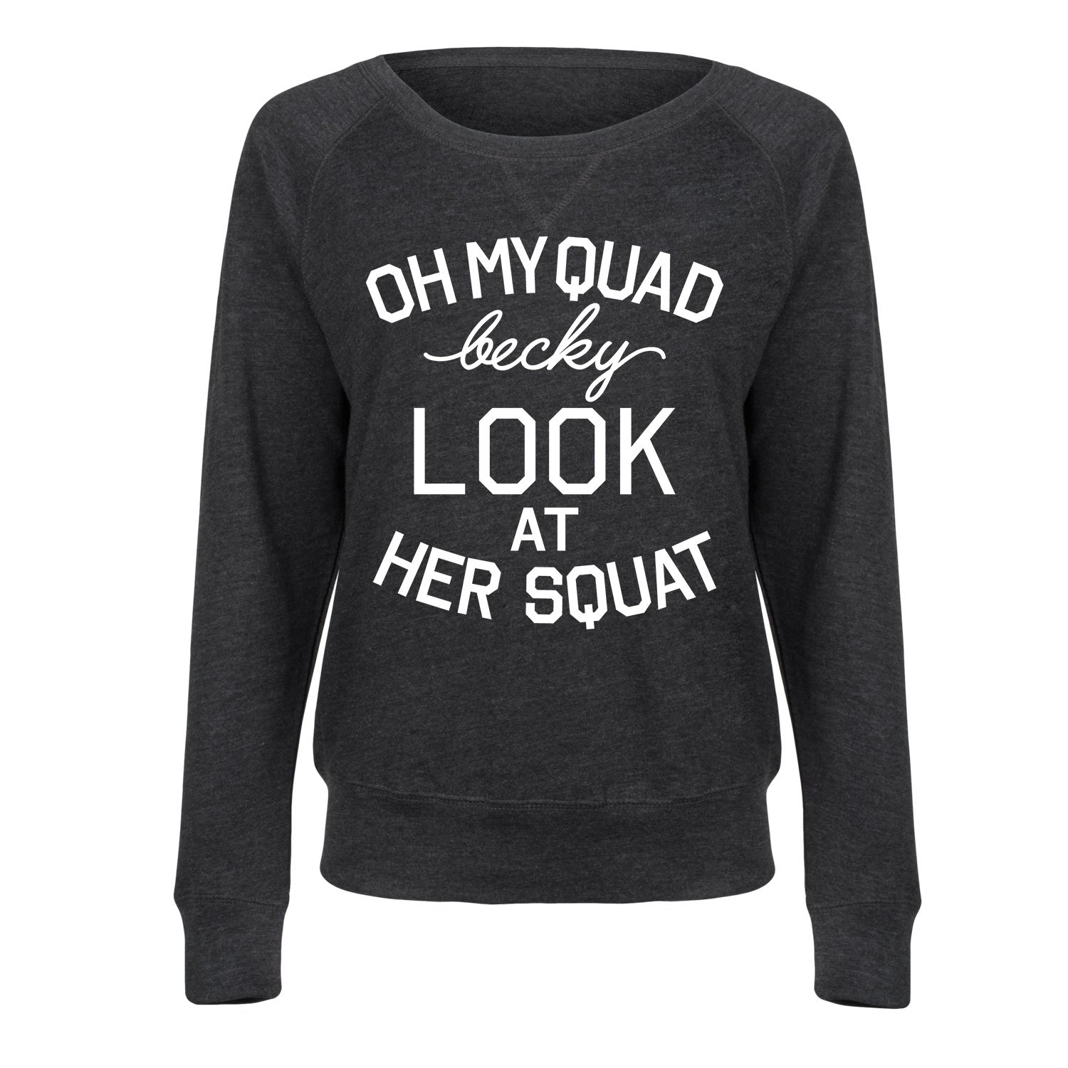 Oh My Quad Becky Squat Workout Hoodie - French Terry Pullover for Women - Weight Loss & Fitness Apparel - Perfect for Gym, Yoga & Casual Wear