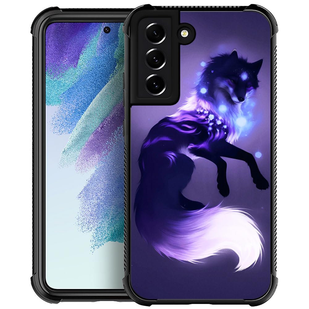 CARLOCA Samsung Galaxy S21 Plus Case - Wolf Graphic Design, Shockproof & Anti-Scratch Protective Cover with Drop Protection | Perfect for Outdoor Adventures, Work & Daily Use