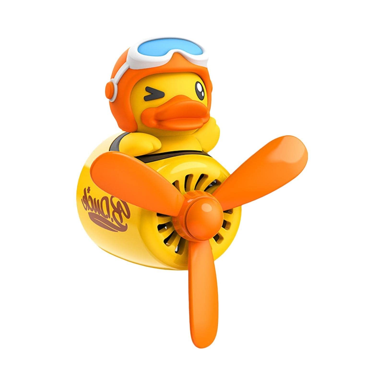 Cute Bear Pilot Car Air Freshener - Rotating Propeller Vent Diffuser with Aromatherapy, Car Accessories for Fresh Scent - Perfect for Road Trips & Daily Commutes